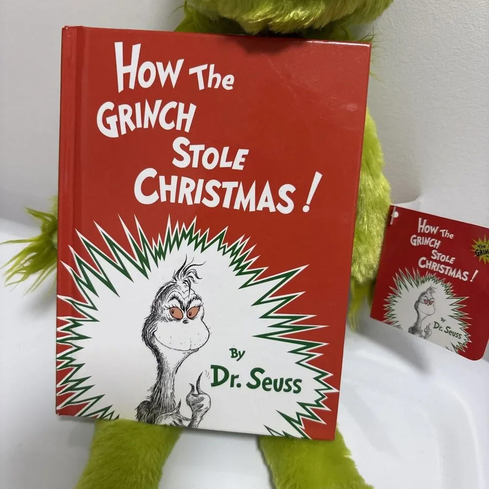 Dr. Seuss How the Grinch Stole Christmas Bundle Grinch Plush 18